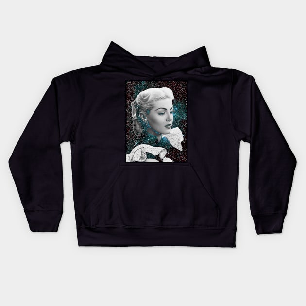 Lana Turner Beautiful Sky Kids Hoodie by asimplefool